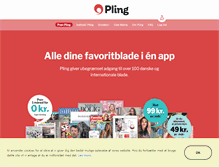 Tablet Screenshot of pling.dk